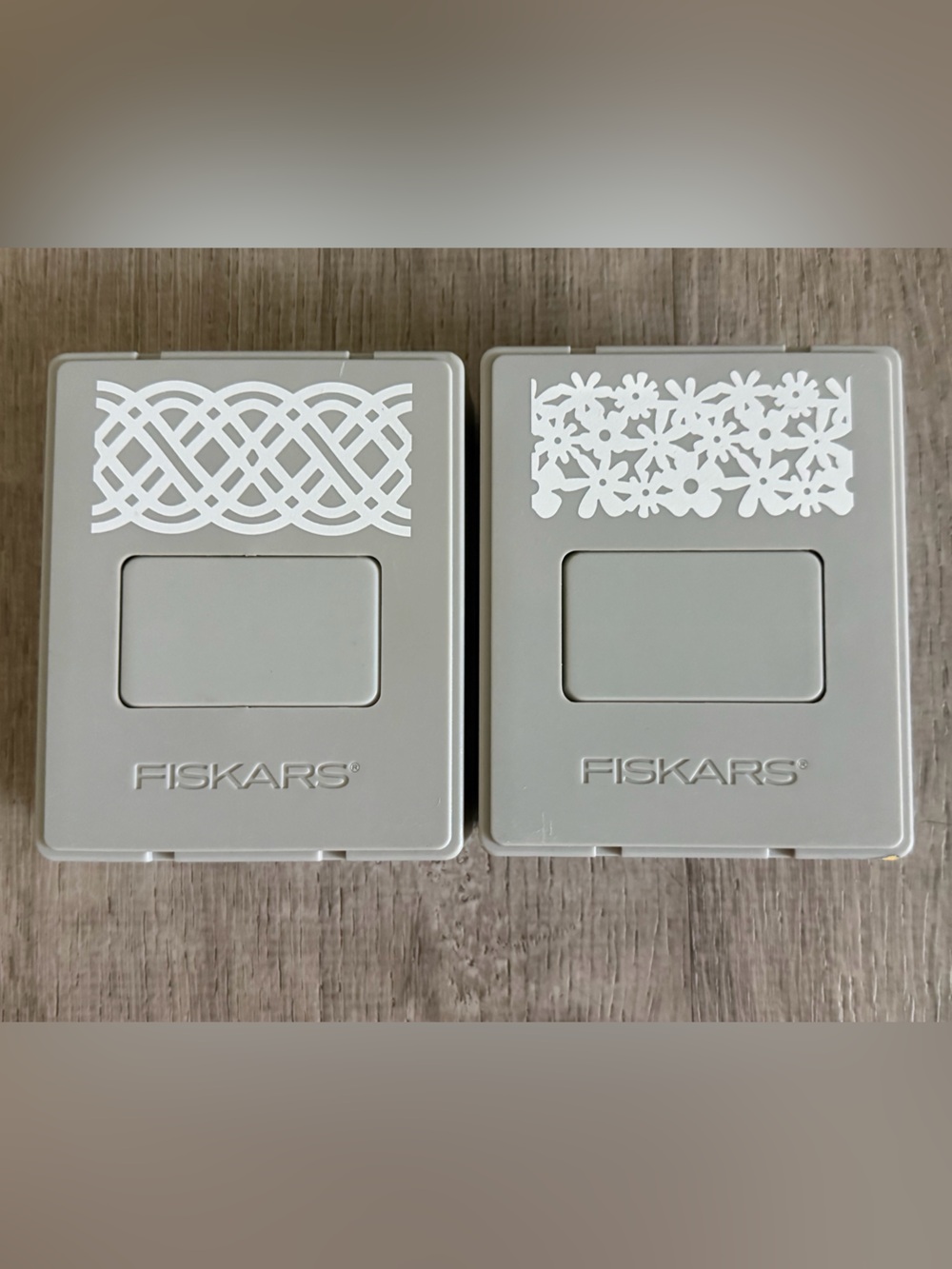 Fiskars AdvantEdge Border Paper Punches lot floral & geometric